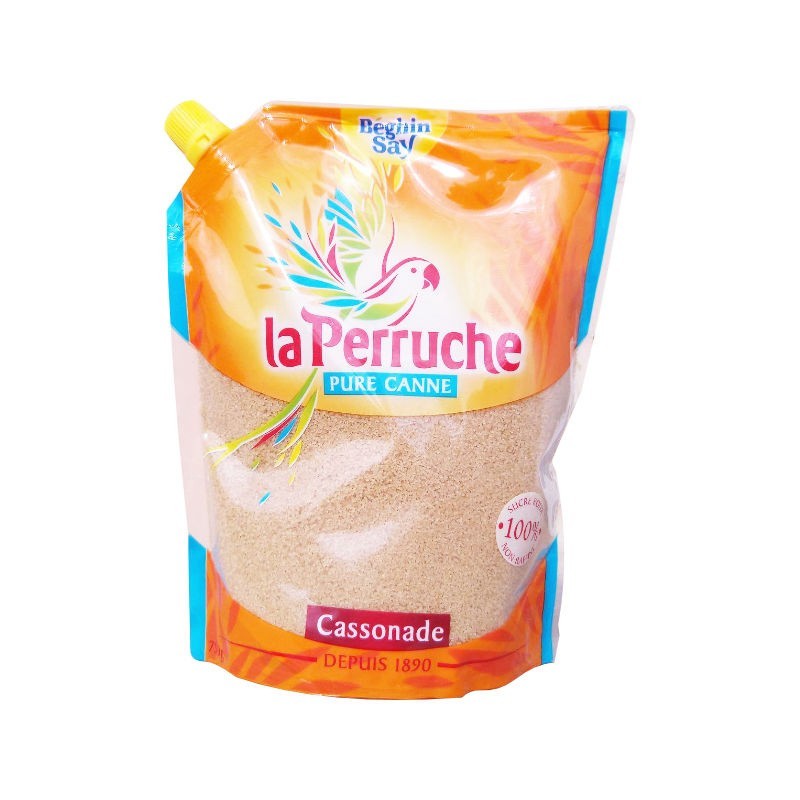 Cassonade pure canne La Perruche BEGHIN SAY 750g | Sucre en poche verseur