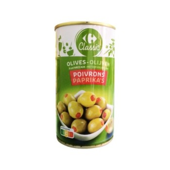 Olives farcies au poivron Carrefour 350g