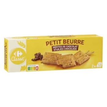 Biscuit petit beurre pépite chocolat Carrefour  200g