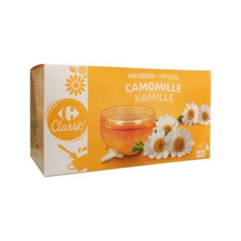 Thé infusion infusion camomille Carrefour | 25 infusettes