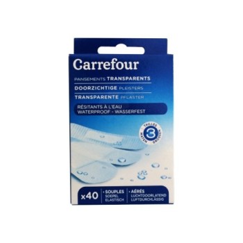 Pansements transparents Carrefour | Boîte de 40 pièces