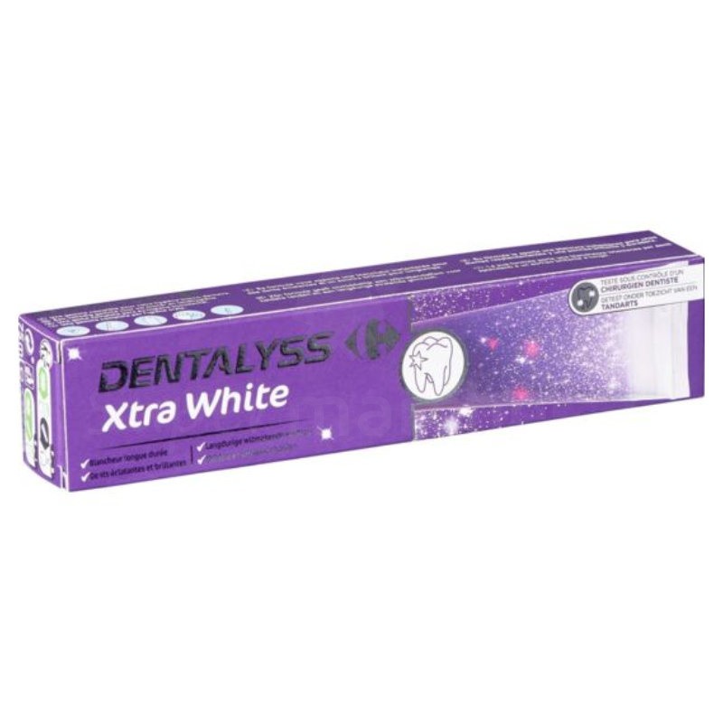 Dentifrice Xtra white dentalyss Carrefour 75ml
