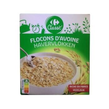 Flocons d'Avoine Carrefour 500g | Source de fibre