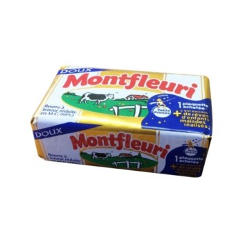 Beurre doux Monfleuri 250g | Beurre à teneur réduite en M.G 60%