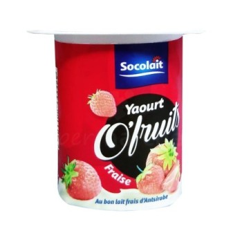 Yaourt O'fruit fraise Socolait 100g