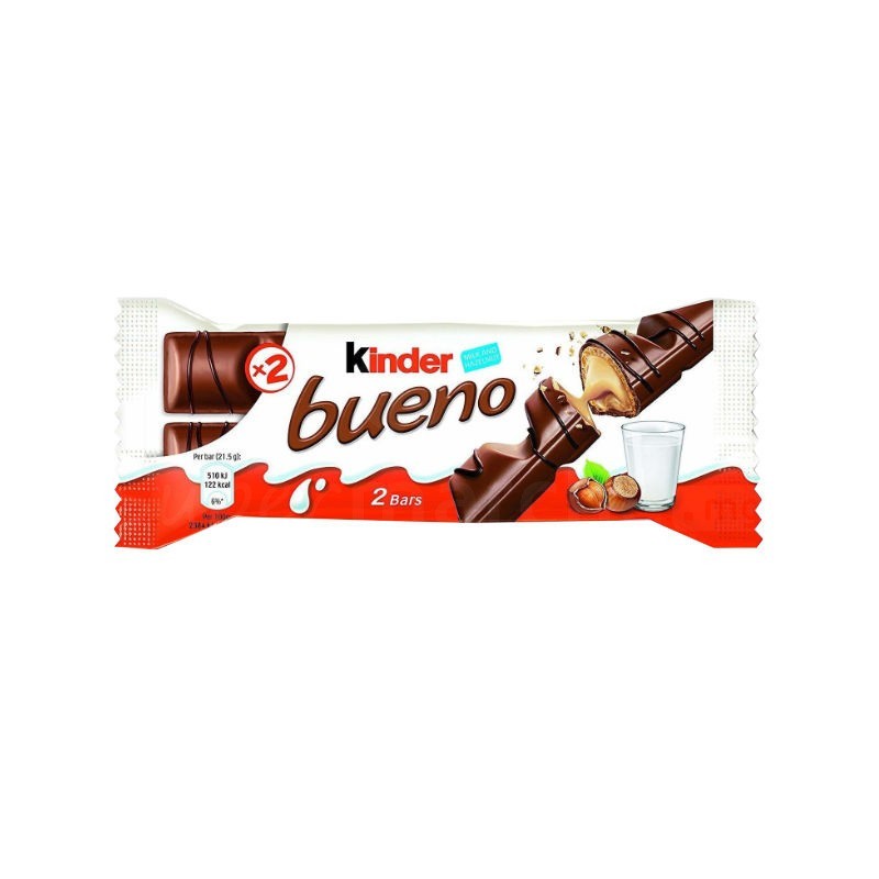 Barre chocolatée Kinder Bueno - 43 g, tous les services généraux.