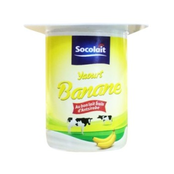 Yaourt aromatisé banane Socolait 100g