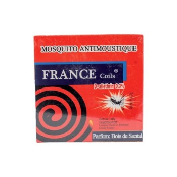 Mosquito France Coil 165g | Antimoustique Parfum Bois de Santal