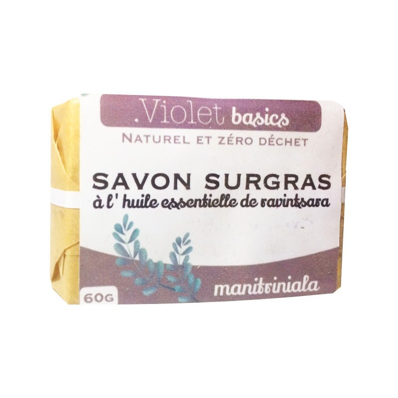 Savon Basics Manitriniala Violet 60g | A l'huile essentielle de ravintsara