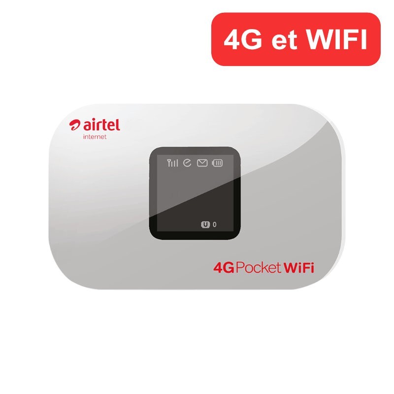 Mi-Fi by Airtel Madagascar  Routeur 4G WIFI portable - Mi-Fi sans carte SIM