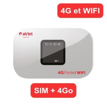 Mi-Fi by Airtel Madagascar | Routeur 4G WIFI portable - Mi-Fi + SIM