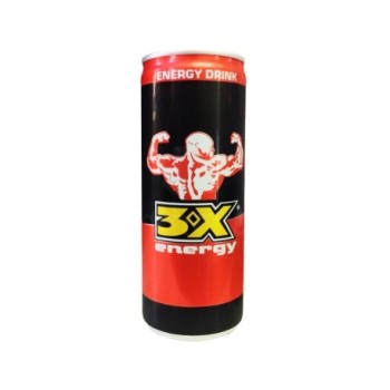 3X Energy en canette de 25cl | Boisson énergisante à la taurine