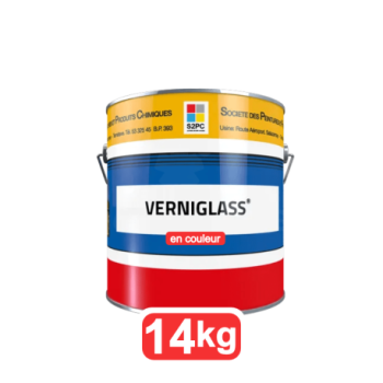 Verniglass en solvant couleur s2pc 14kg | 6couleurs disponibles | Vernis brillant aux résines alkydes en phase solvant - Noyer