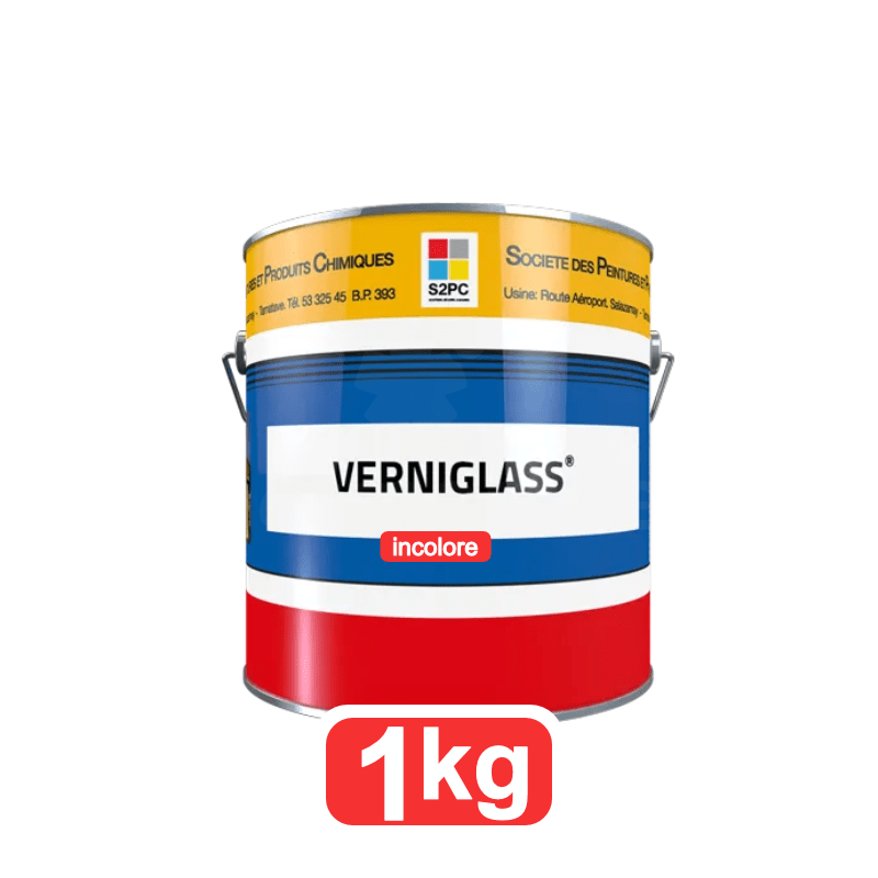 Verniglass solvant incolore s2pc 1kg | Vernis brillant aux résines alkydes