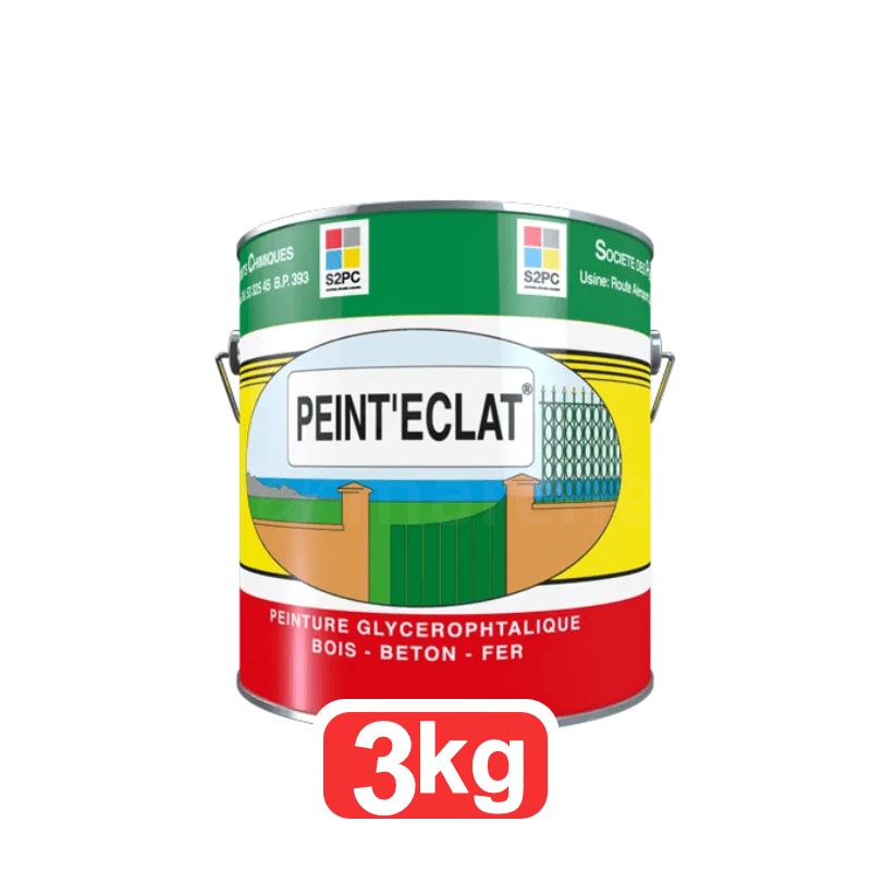 Peinture brillant s2pc 3kg | 19couleurs disponibles | laque glycérophtalique brillante - Vert Patricia