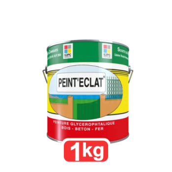 Peinture brillant PEINTECLAT s2pc 1kg | 19couleurs disponibles | laque glycérophtalique brillante - Vert Pomme