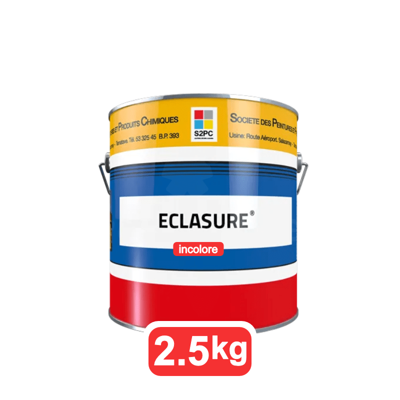 Eclasure en solvant incolore s2pc 2.5kg | Lasure satine? aux re?sines alkydes-ure?thane