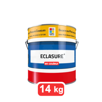 Eclasure en solvant couleur s2pc 14kg | 6couleurs disponibles | Lasure satine? aux re?sines alkydes-ure?thane - Noyer