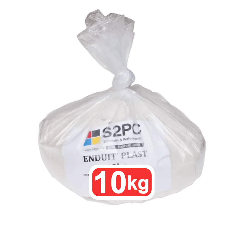 Enduit plast intérieur s2pc 10kg | à base de résine acrylique pour préparation de surfaces murales