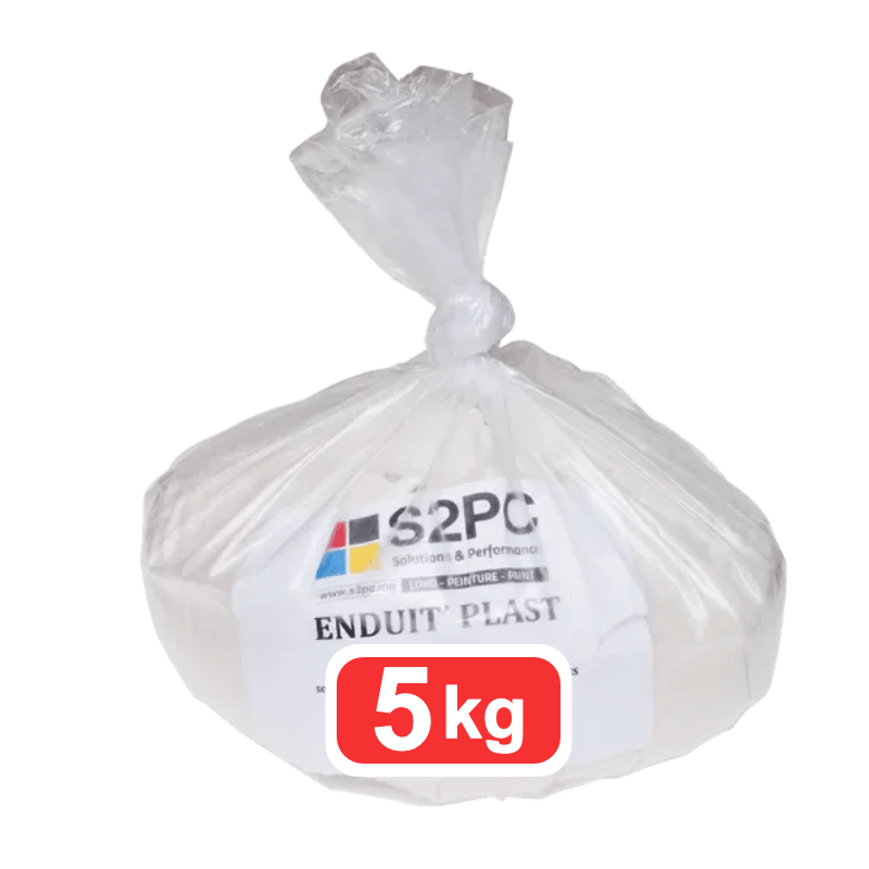 Enduit plast intérieur s2pc 5kg | à base de résine acrylique pour préparation de surfaces murales