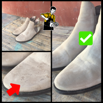 Nettoyage à sec de chaussures en daim par Rainivony | Récupération et livraison comprises - Bottine