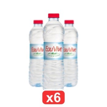 Pack de 6 bouteilles d'Eau Vive 50cl | Eau Minérale Naturelle