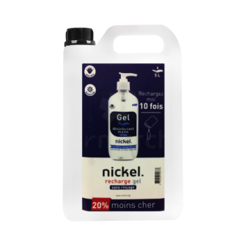Gel Désinfectant Hydro-alcoolique à l'aloe Vera Nickel 5L