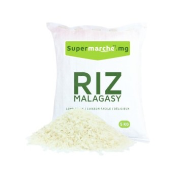 Riz blanc Makalioka Supermarché.mg 5kg | Origine Madagascar