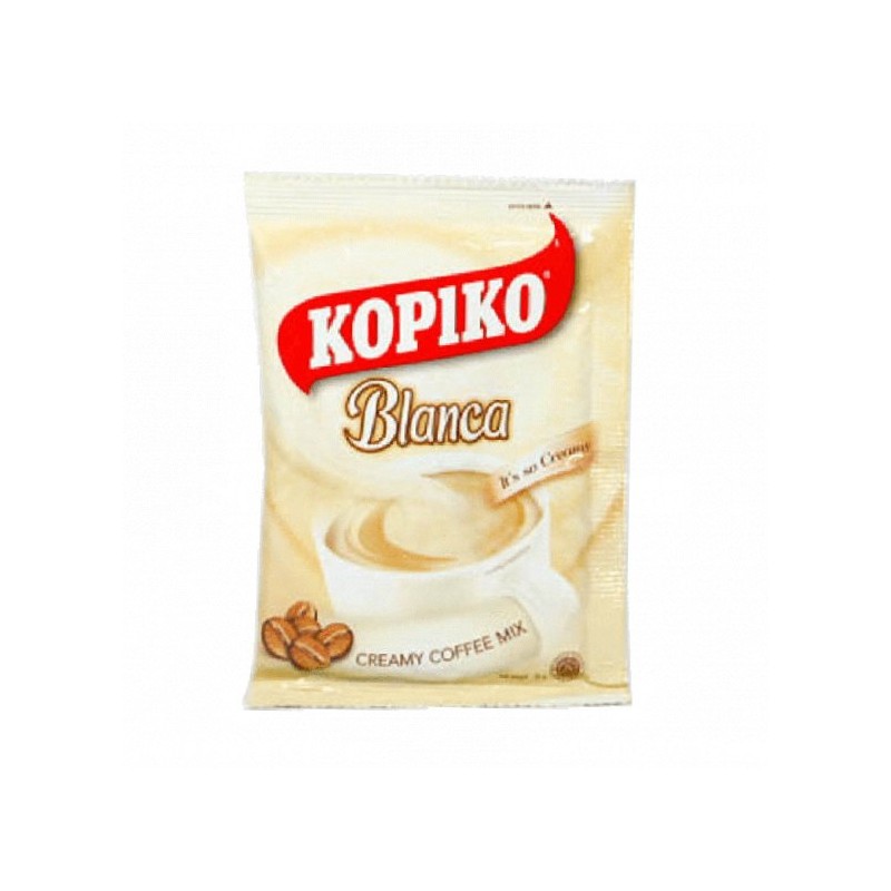 Café soluble Blanca Kopiko 30g | Café au lait crémeux | Dosette individuelle