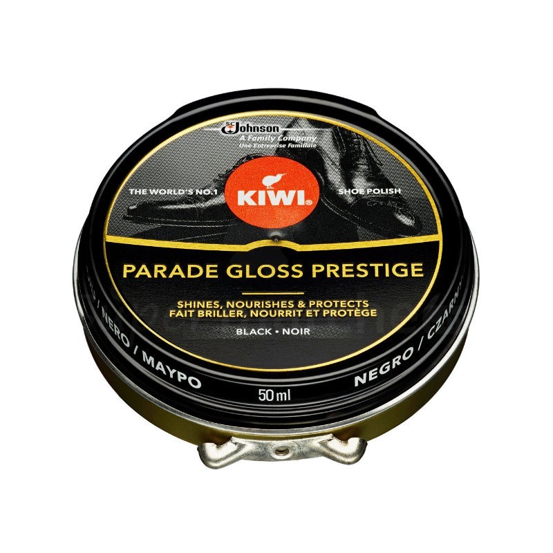 Crème Chaussure Parade Gloss Prestige Noire Kiwi 50ml | Fait briller