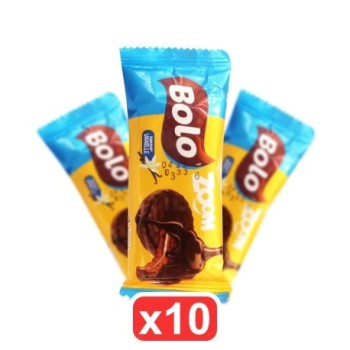 Pack de 10 Bolo Zoom Vanille JB | Biscuit enrobé de Chocolat