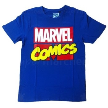 T-Shirt  Marvel Comics | Bleu - S | Authentique