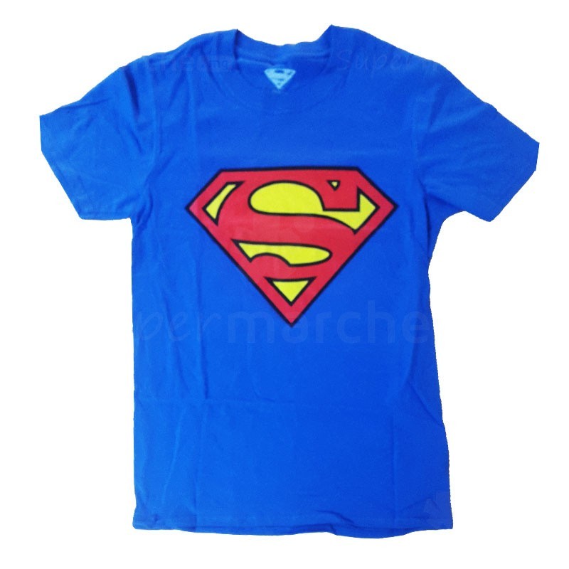 T-shirt Superman Logo | DC Comics | Bleu roi | Authentique