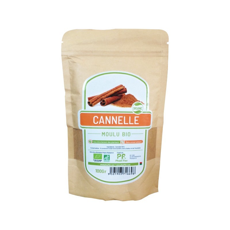 Cannelle Moulu Phael Flor 100g | Certifié Bio par Ecocert