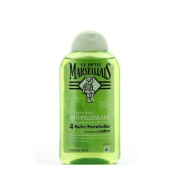 Shampooing Anti-Pelliculaire aux 4 Huiles Essentielles et extrait de cédrat Le Petit Marseillais250ml  | Pour cheveux gras