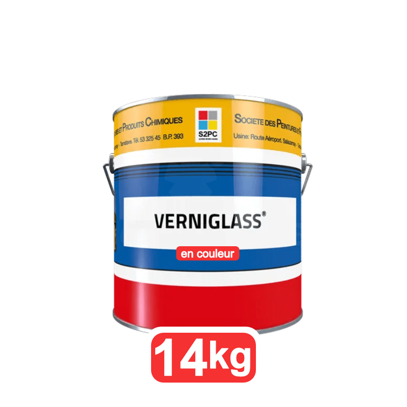 Verniglass en solvant couleur s2pc 14kg | Vernis brillant aux résines alkydes en phase solvant - Chene Moyen