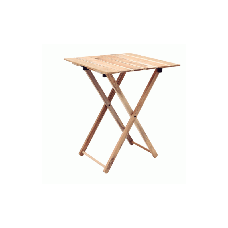 Table pliable en bois de 60x60x75cm