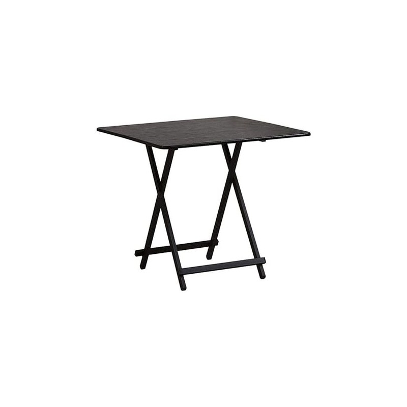 Table pliable en bois de 60x60x75cm Couleur Noir