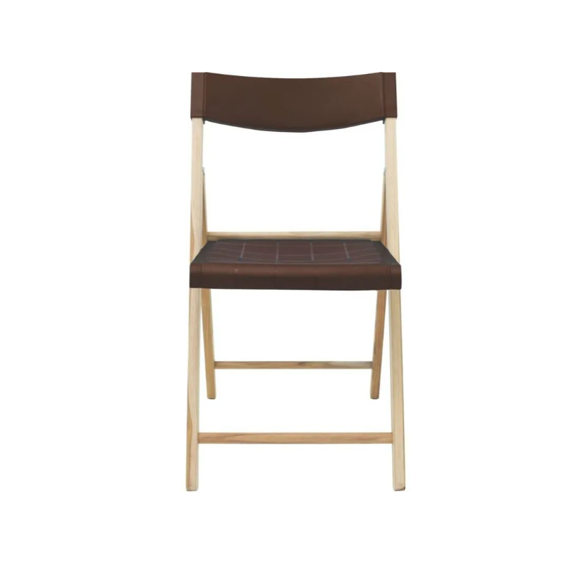 Chaise pliable en  plastique Couleur Brun