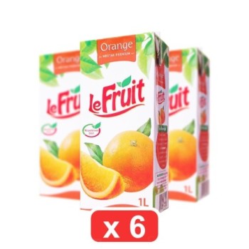 Pack de 3 Jus d'Orange en brique LeFRUIT 1L | Fabriqué à Madagascar