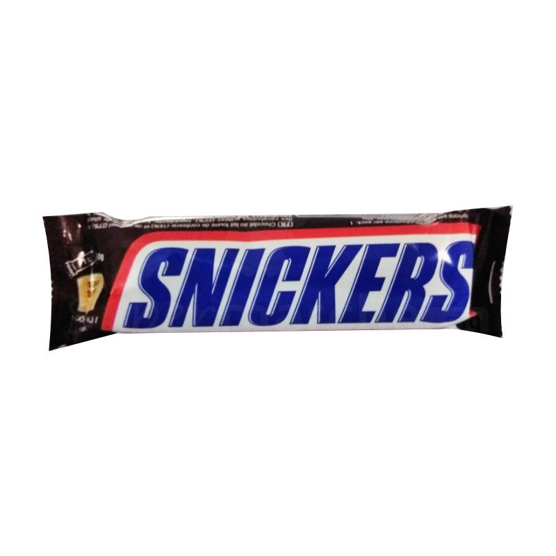 Chocolat Snickers 50g | Chocolat au lait fourré de caramel et cacahuètes grillées