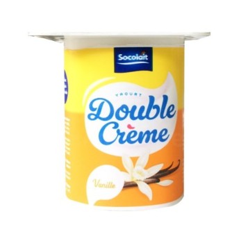 Yaourt double crème vanille Socolait 100g
