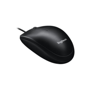 LOGITECH M100 WIRED MOUSE - BLACK COLOR