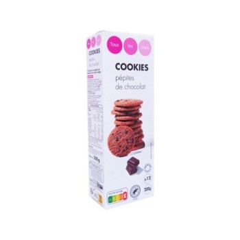 Cookies aux pépites de chocolat Tous Les Jours 200g | 12 délicieux cookies