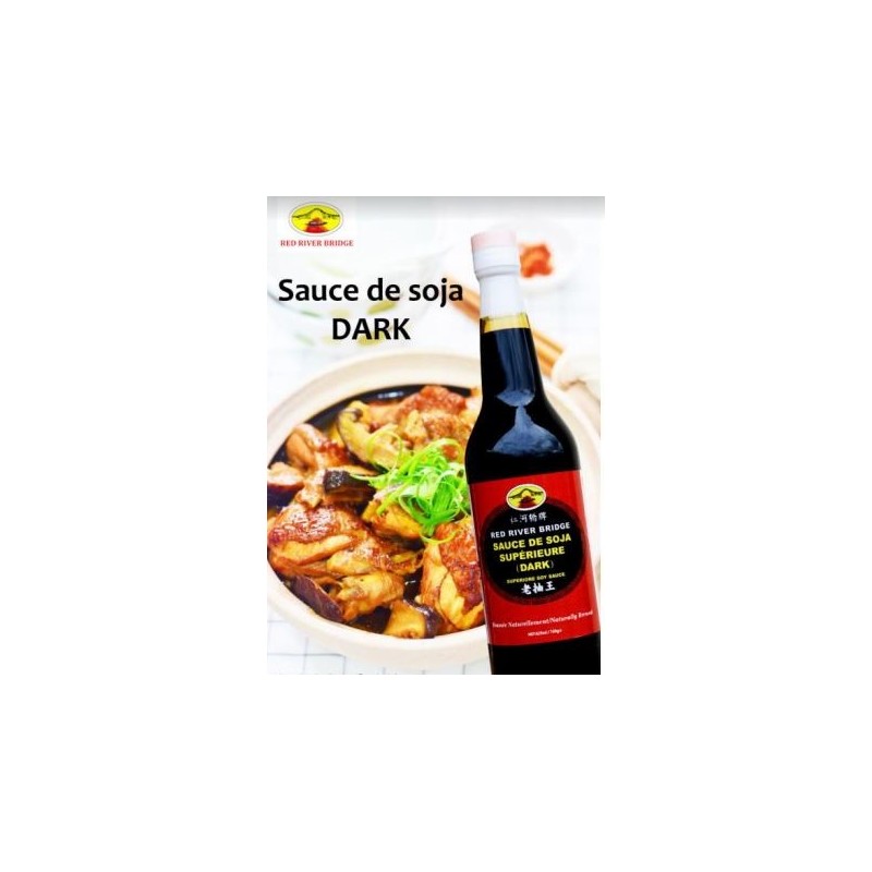 Sauce de soja dark red river bridge 625ml