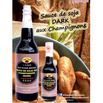 Sauce de soja dark aux champignons red river bridge 625ml