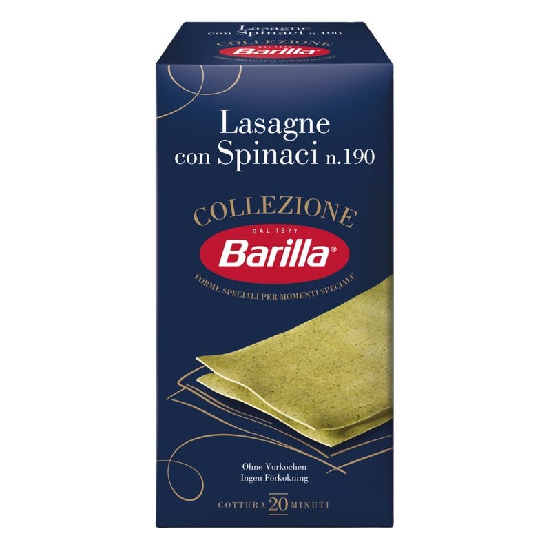 Pâtes Barilla 500gr. n°189 Lasagne