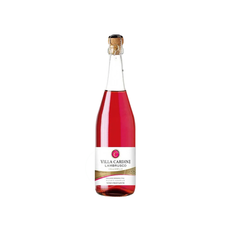 Vin rouge villa cardini lambrusco rosé 75 cl