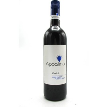 Vin rouge Appalina merlot(sans alcool) 75cl