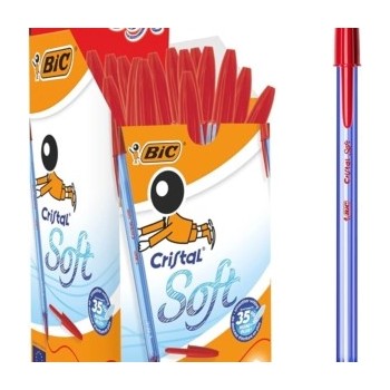 Stylo Bic Cristal Rouge | Boîte de 60 pièces